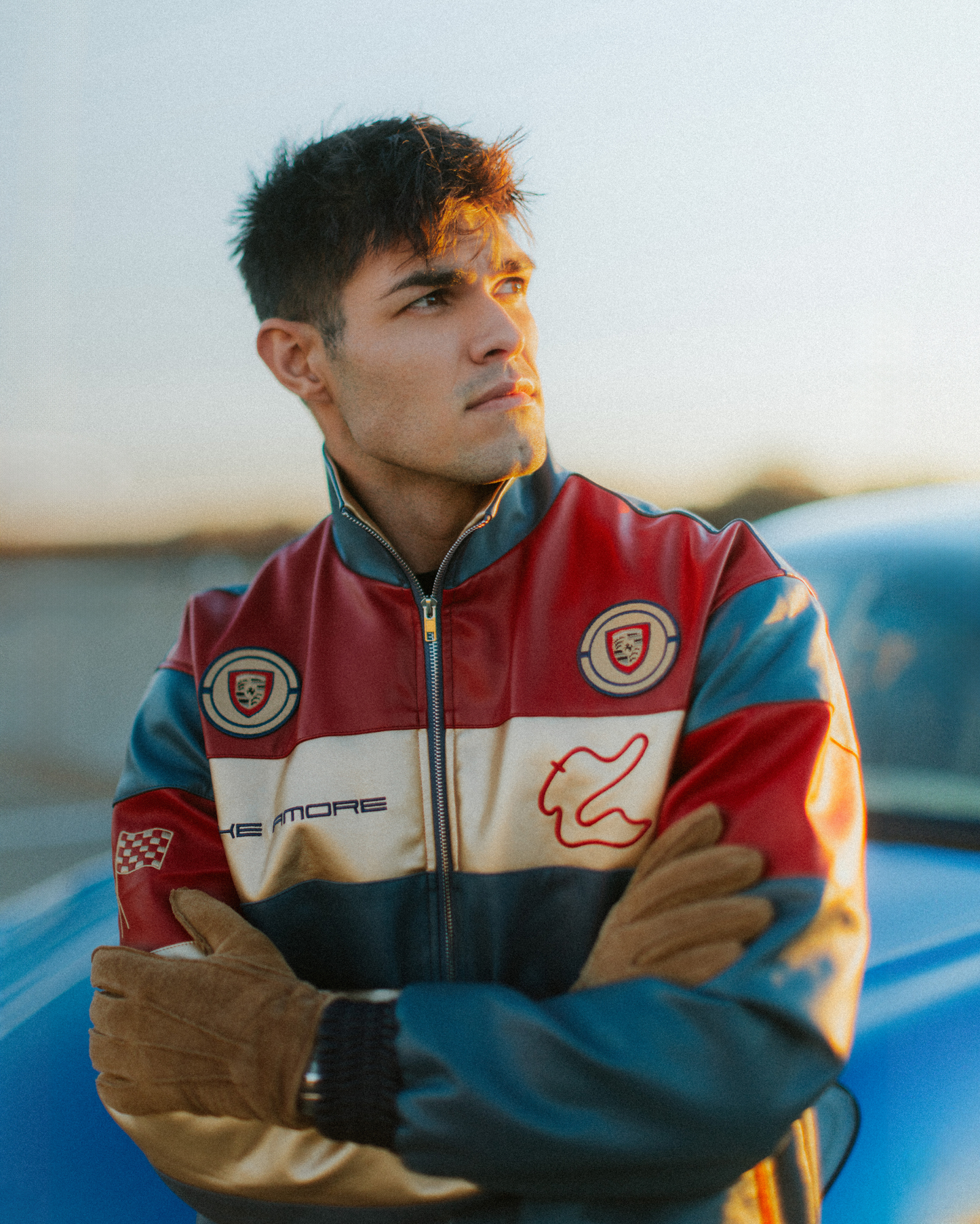 Leather Race Jacket