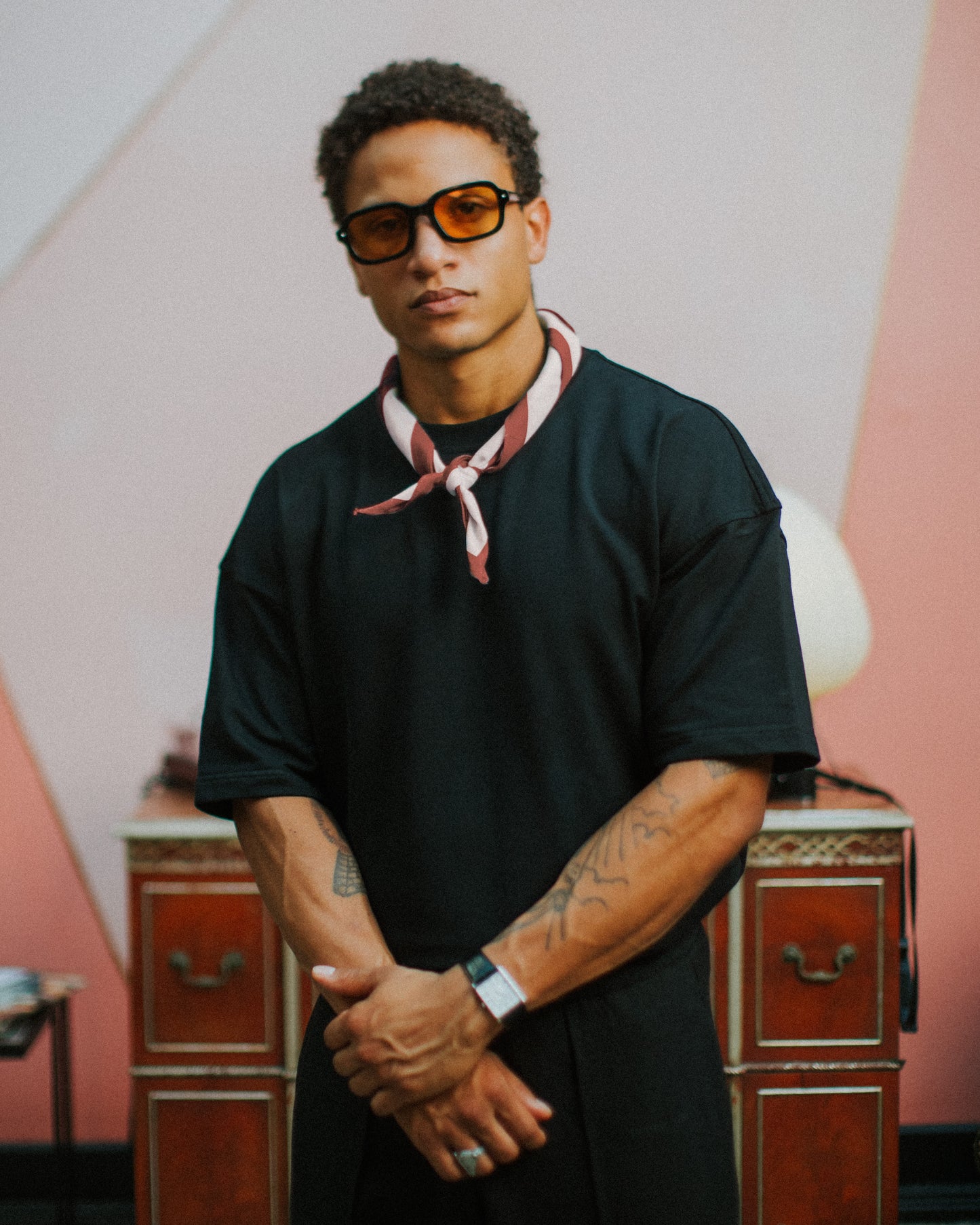 Bandana Necktie - Rose